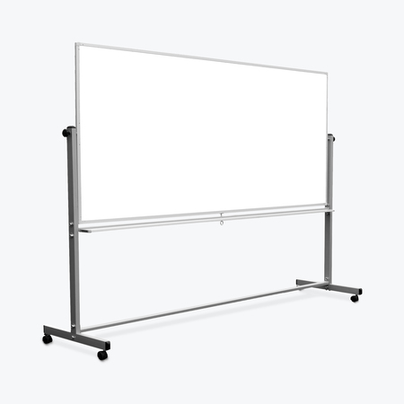 LUXOR Reversible Magnetic Mobile 96x40 Whiteboard/ Whiteboard MB9640WW